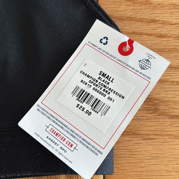 ✨NWT✨Champion Sports Bra Black Size Small - Picture 3 of 6